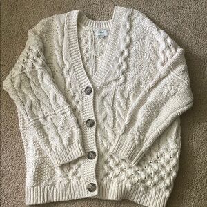 Cozy Cable Knit Cream Sweater